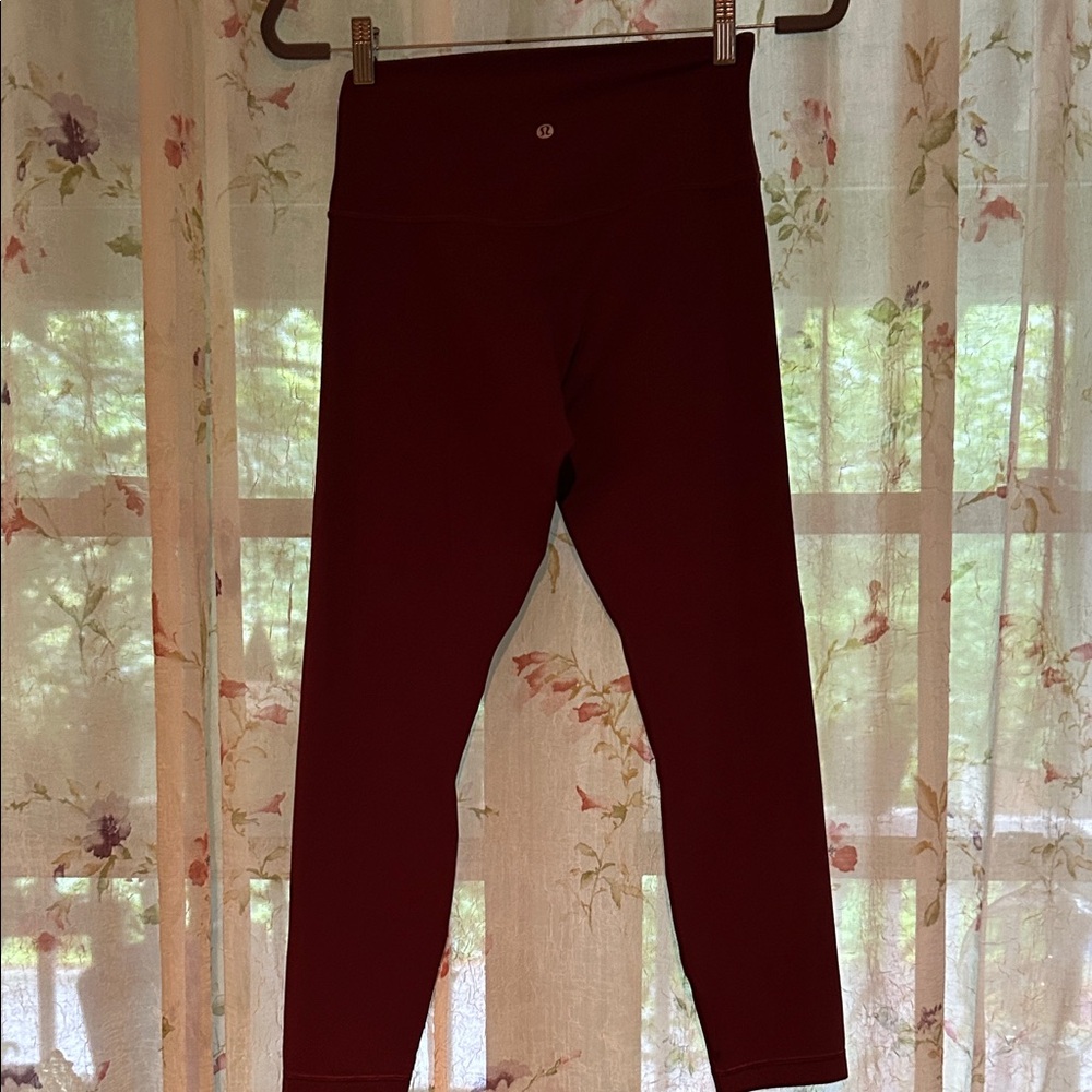 Lululemon Athletica Burgundy Leggings